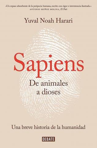 Portada del libro Sapiens.